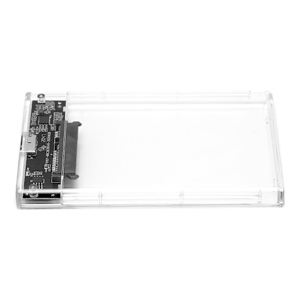 Transparent 2,5 tommer SATA SSD-kabinet med USB 3.0-port - Højhastigheds mobil harddisk kabinet