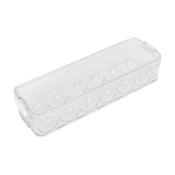 Egg Holder 12 Grids Transparent Sturdy Egg Storage Container with Lid for Refrigerator