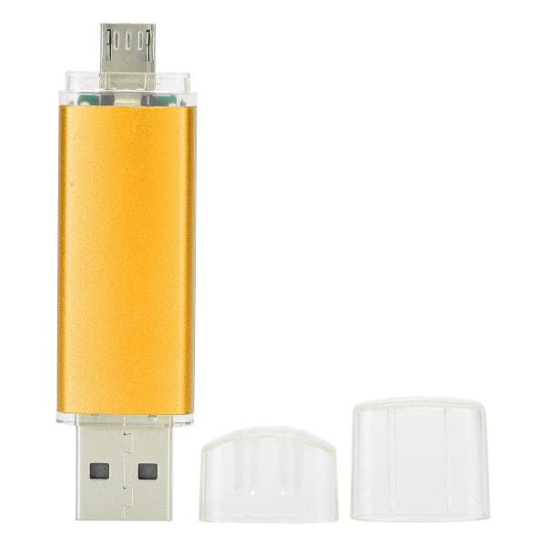 2 in 1 USB muistitikku OTG U Levykauppa Valokuvat Videot Musiikkitiedostot Memory Stick Golden8GB