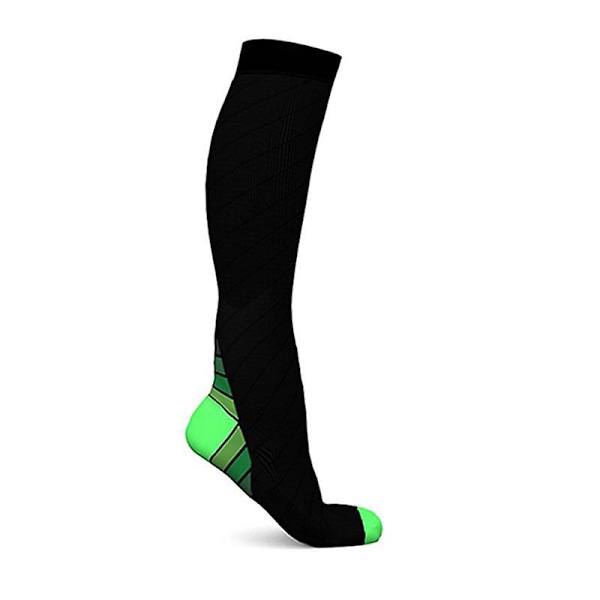 Moisture Wicking Sports Socks, 3 Pairs, Green