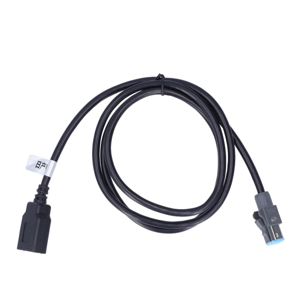 4-benet USB-kabeladapter han-kabelforlænger 102 cm/40,16 tommer lang sort ABS erstatning for Nissan Teana
