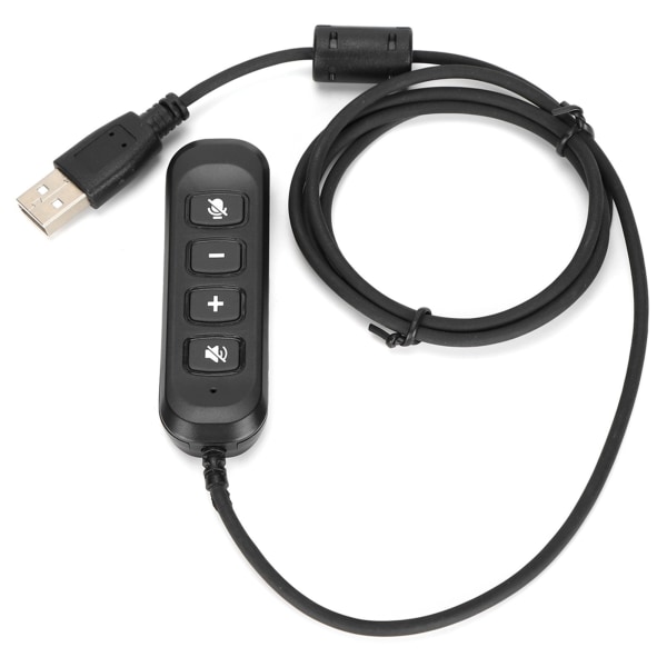H901 USB -liitin QD-kaapelisovitin Säädettävä äänenvoimakkuus Call Center -kuulokeadapteri 3,5 mm:n kuulokemikrofonille