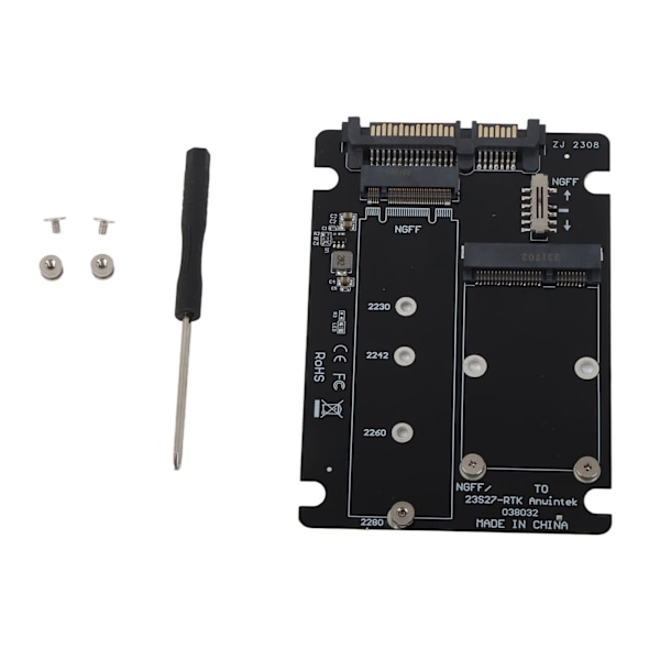 SSD-sovitinkortti, nopea 6 Gbps MSATA M.2 NGFF - SATA -sovitinkortti pöytätietokoneille