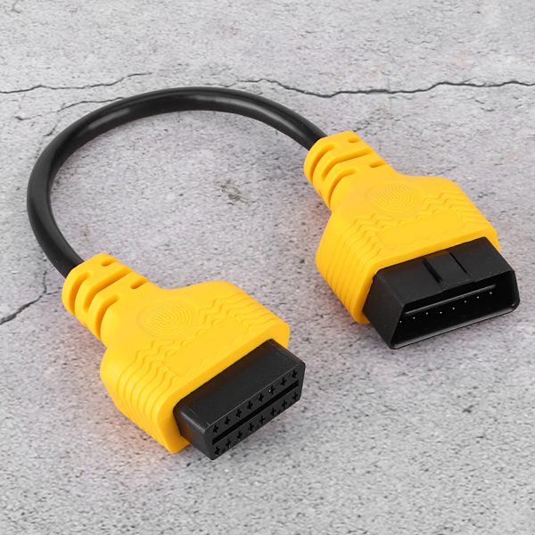 11.8in OBD2 Forlængerkabel 16Pin Han til Hun Forlængerledning Stik Diagnostisk Adapter