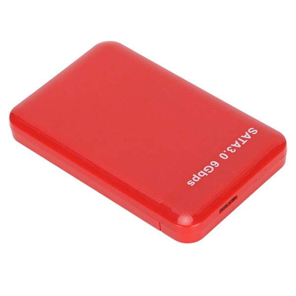 Ekstern HDD Kabinet 2.5in USB3.0 SATA3.0 Plug and Play HDD Kabinet Understøtter 3TB Kapacitet med LED Indikator til Windows Rød