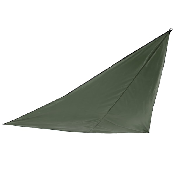 Triangel Solskydd UV-skyddande Andningsbar Vattentät Solsegel för Terrasser Poolgårdar Carportar (Militärgrön)