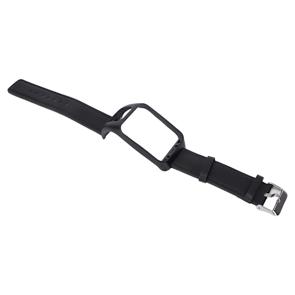 Smartwatch-armband i retro-läder för TOMTOM Runner3 Adventurer Svart