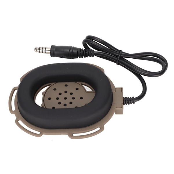 Professionellt militärheadset, enkelörat, brusreducerande, justerbara walkie talkie-hörlurar för utomhusjakt