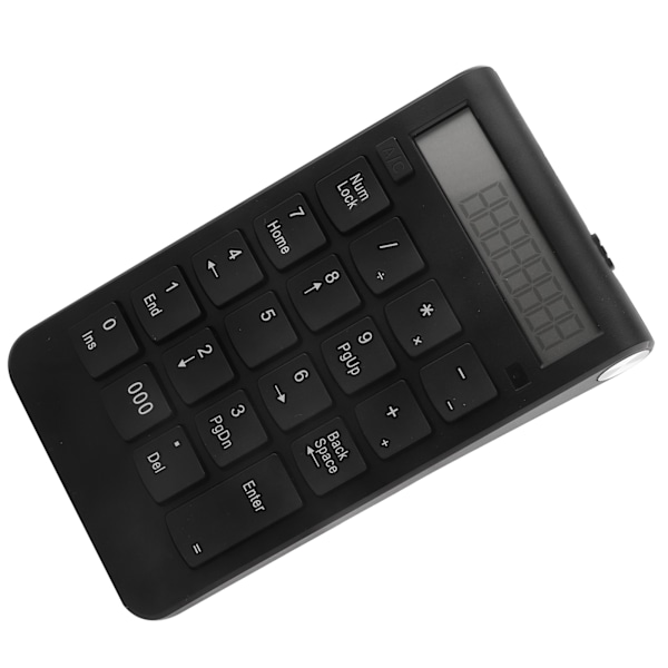 Trådløst 2.4G tastatur med LCD-skjerm - 29 taster