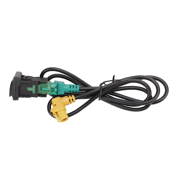 Bil USB AUX Bryter Kabel Adapter Svart Slitesterk Erstatning for MK5 MK6 RCD510 RNS315 RCD300+