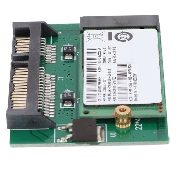 Hårddisk M.2 till SATA 16GB Adapterkort Hög Kapacitet Stabil Prestanda Datortillbehör