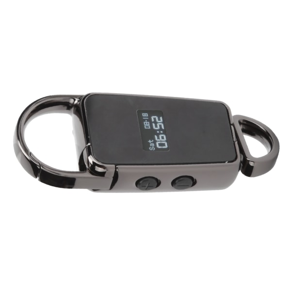 S23 Black Mini Key Ring Form USB Flash Drive MP3-spelare Brusreducering Ljudinspelare 8GB (Cirka 96 timmar)