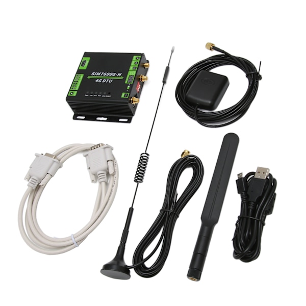 Global Industriell 4G DTU-modul - SIM7600G H, USB UART RS232 RS485, 100-240V US-kontakt