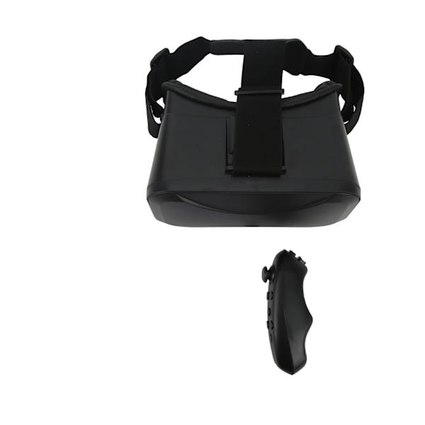 VR Briller 3D Virtual Reality Hjelm med 3 Justerbare Skulderstropper til Android og til iOS (4.56.0in Skærm) Telefon (V7 Briller Y1 Sort Håndtag)