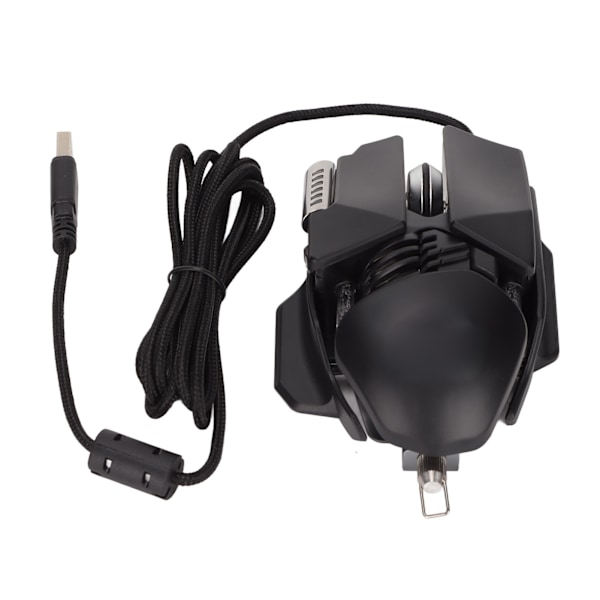 Mekanisk Mus 12800 DPI Ergonomisk Udtrækkelig Justering RGB USB Sort 6D Knap Gaming Kablet Mus