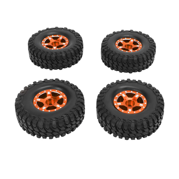 RC-auton kumirenkaat metallivanteet täydellinen sarja universaali pienellä ristiavaimella ja M2-luistamattomat pähkinät Axial 1/24 SCX24 oranssille