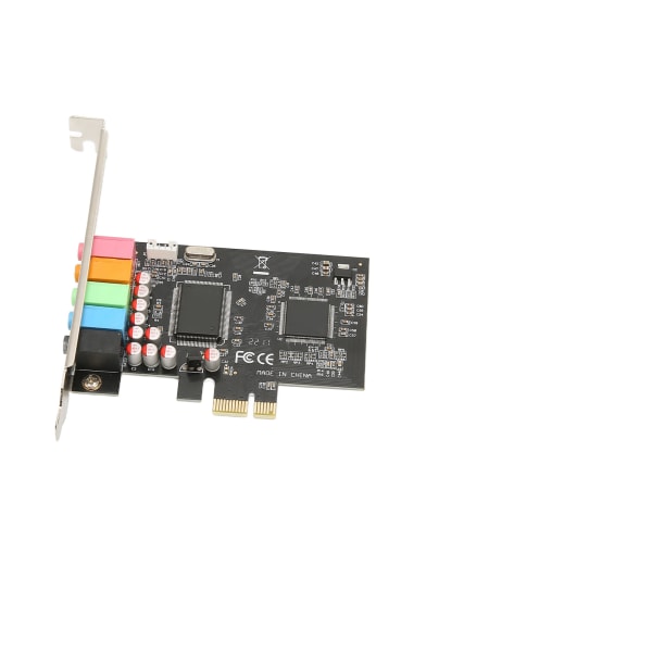 PCIE 5.1 ​​lydkort 6-kanals surroundlydafspilning Optagelse 24bit 48KHz interne lydkort med PCI Express-port