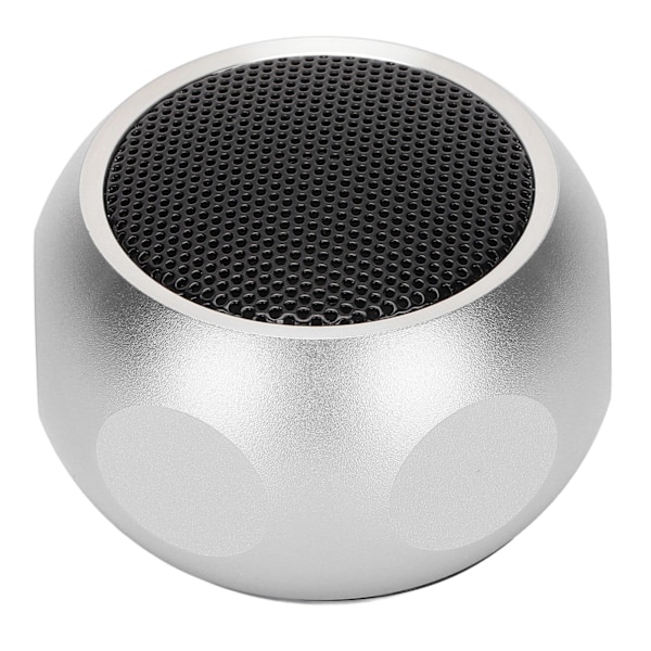 Mini Bärbar Bluetooth-högtalare Söt Liten Trådlös Högtalare med Snodd för Dusch Cykel Bil Resa Silver