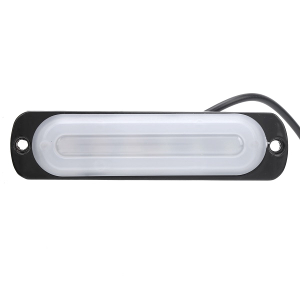 12V 6LED Sidemarkeringsblinkende Advarselslampe Hvidt Gult Lys til Bil Lastbil