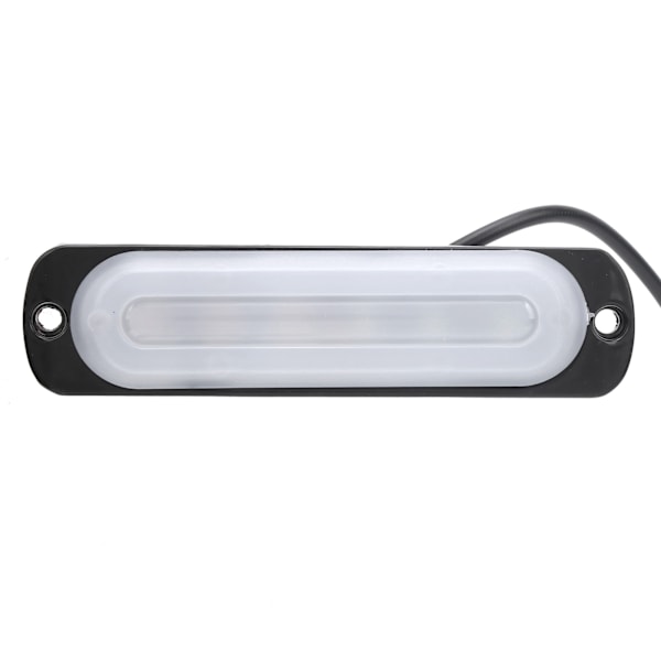 12V 6LED Sidomarkeringsljus Blinkande Varningssignal Lampa Vit Gul Belysning för Bil Lastbil