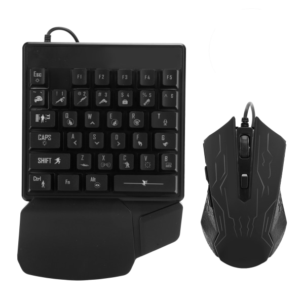 OneHanded Keyboard Mus Set Manipulator Feel ESports Universal Accessories JX200