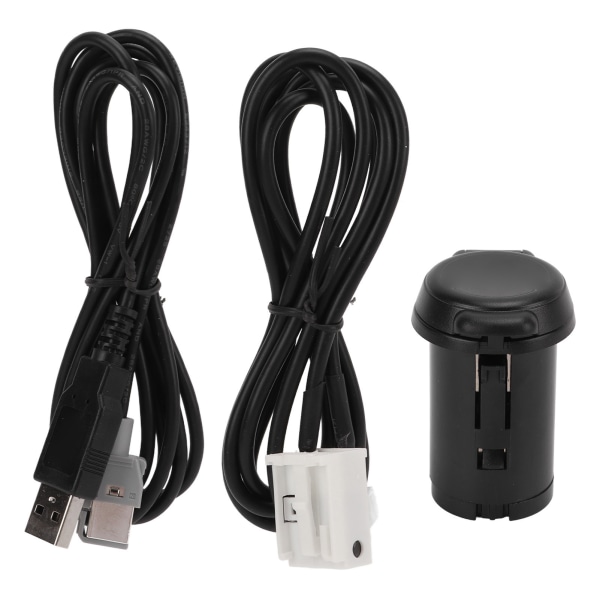 Stereoadapter USB-kontakt Anslutningskabelsats Ersättning för Peugeot 206 207 307