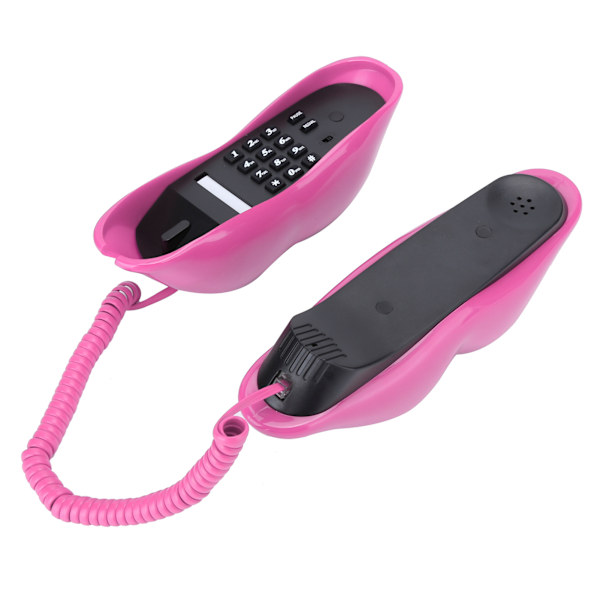 Fashionabla läpptelefon med nummerlagring - Rose Red