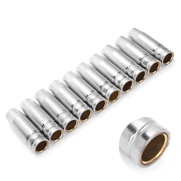 10kpl Kaasusuuttimen Kärki MB15 MB14 12mm Messinkipoltin Suoja Tarvike MAG MIG