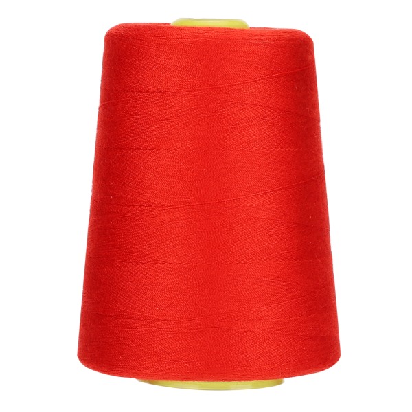 Symaskinetråd 8000 meter højkvalitets polyester til husholdningstøj (rød)