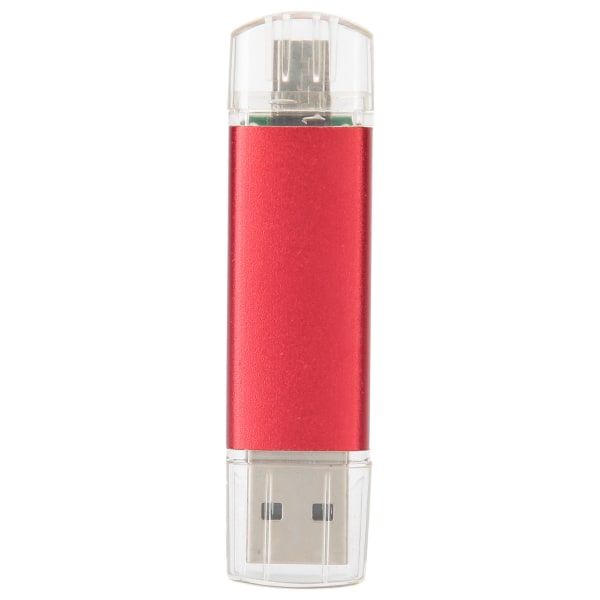 2 i 1 USB-flashdrev OTG U Disk Memory Stick Pen Højkapacitets datalagring Rød64GB