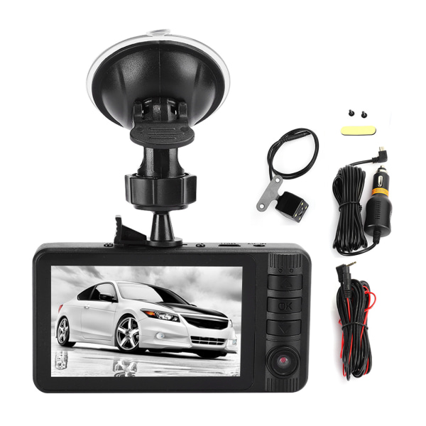 Bil Dash Cam - Full HD 1080P, 170° vidvinkel, G-sensor