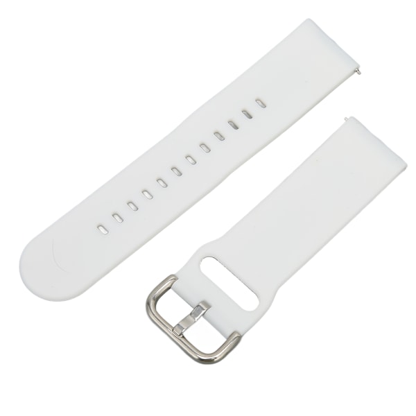22 mm pehmeät silikonirannekkeet Huawei Watch 3/GT 3/2 -kelloille, nopeasti irrotettavat, säädettävät, valkoiset