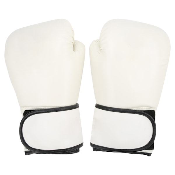 Voksne Åndbare Boksehandsker Punching Bag Kickboxing MMA Træningshandsker Hvid