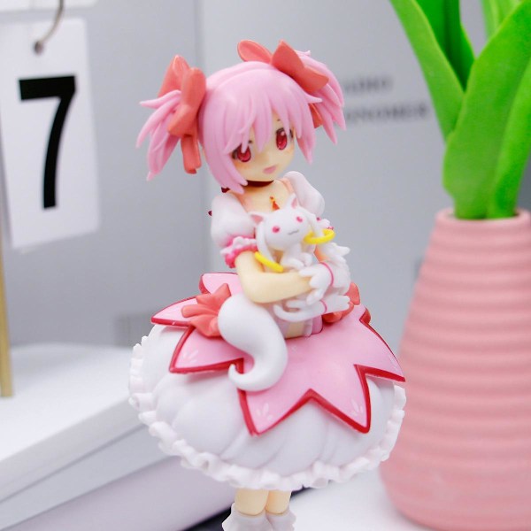 Magical Girl Madoka Dockor Runt Häxa Kaname Madoka Anime Vacker Flicka Sekundära Modell Ornament