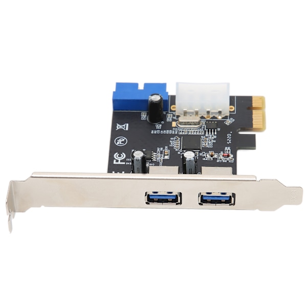 PCIE-USB3.0-laajennuskortti 2 porttia Nopea ja vakaa tiedonsiirto 20-nastainen liitin Usb Pcie-kortti