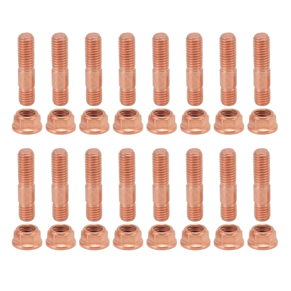 43 mm Turbo Stud Bolt Sæt M10x1,5 Stållegering Høj Styrke Rustfri til T3 T4 T5 T6 Turbolader