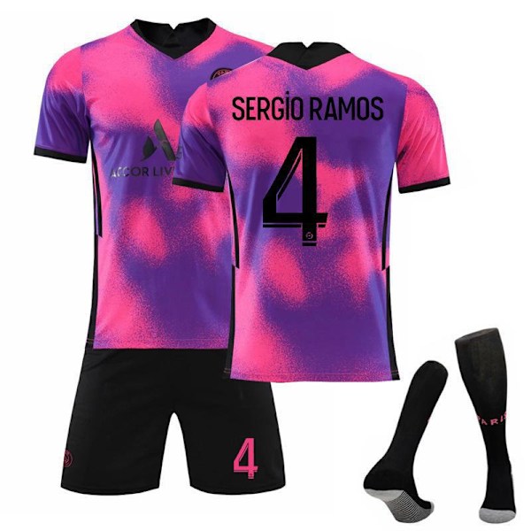 20-21 Paris tre ude fodboldtrøje nr 4 Sergio Ramos camouflage trøje