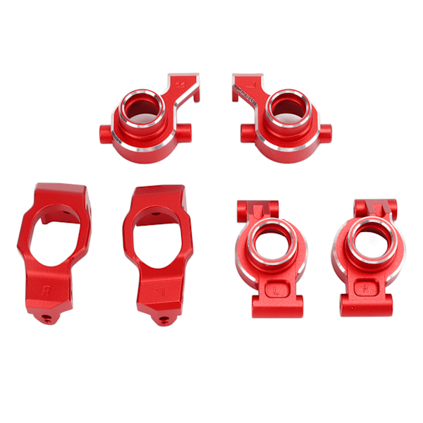 RC Styrkoppar Bakaxel Säten C-Nav Set Reducerad Friktion Aluminiumlegering RC Tillbehör för MAXX 2.0 1/10 RC Bilar Röd