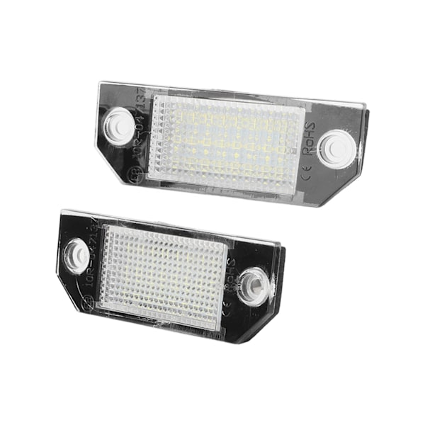 Par LED-registreringsskyltsbelysning Anti Kollision Bakifrån Ersättning för Ford C MAX 2003–2007 4502331
