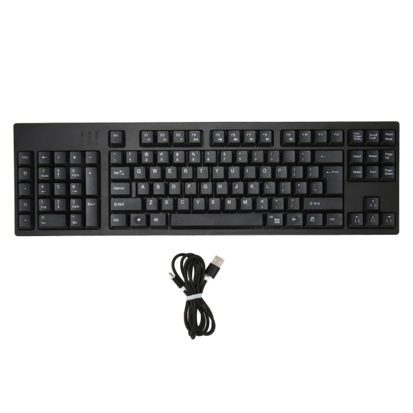 109 taster venstrehåndstastatur USB kablet 2 HUB-tastatur Business Household Keyboard for Windows XP 7 8 10