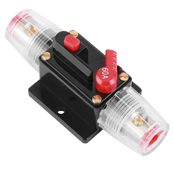 Automatisk nulstillingssikringsholder Switch Forstærker Bil Lastbil Audio Modifikation 12V 60A