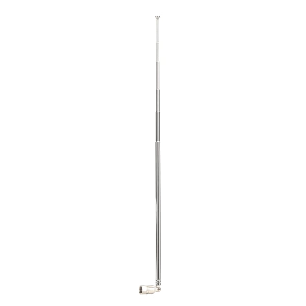 98,5 cm 7-osainen teleskooppinen antenni F-liittimellä, yleismallinen FM-radiolle, DAB- ja AV-vastaanottimelle