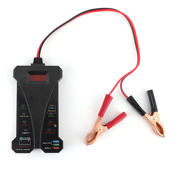 12V Digital Batteritestare Laddningssystem Analysator Spänning Generator Utgångstest med LCD-display