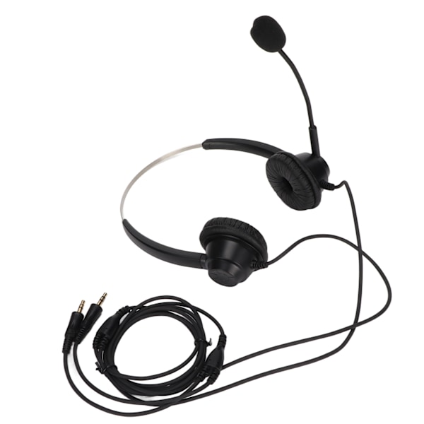 H360DPC Call Center Headset On Ear Datorhörlurar med Mikrofon för Hemmakontor Kundtjänst
