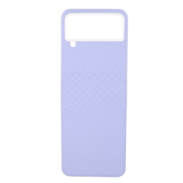 Bakdeksel til Samsung Z Flip 4 PU-skinn TPU Støtsikker, sammenleggbar telefonbakveske for daglig bruk Lilla