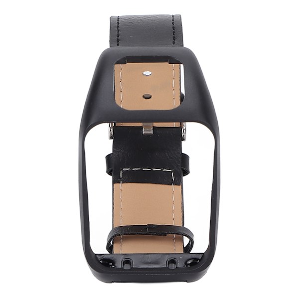 Smartwatch-armband i retro-läder för TOMTOM Runner3 Adventurer Svart