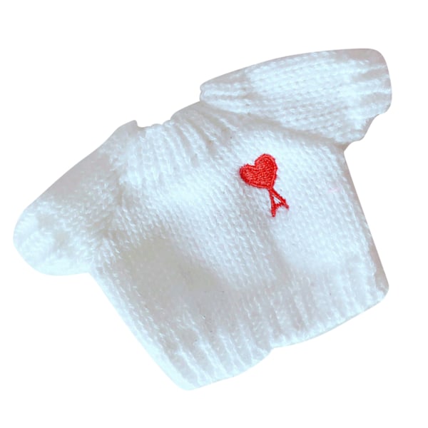 Täytetty Koiran Nuken Pusero Mukava Tyylissä Cute Joulu Nuken Pusero 23cm Lelulle Sydän Kuvio