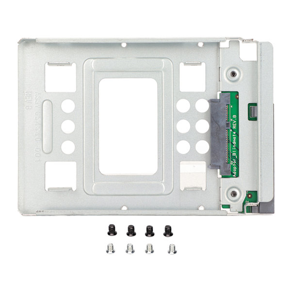 Harddisk-brett med god varmeavledning, Hot Swap, Sølv, 2,5 tommer SSD til 3,5 tommer SATA harddisk-kassen for datamaskin
