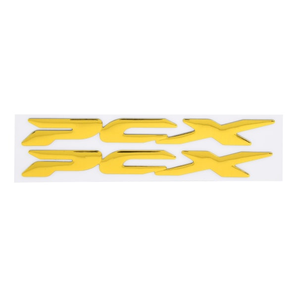 Par motorsykkelklistremerke 3D fleksibel plastside av logodekaldel for Honda Pcx 150 125 2017-2019Yellow
