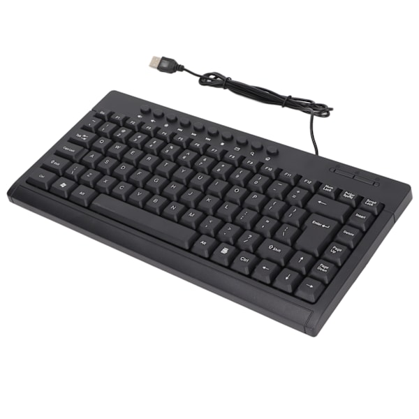 Mini Tangentbord Hemmakontor Skrivbordsdator Laptop 95 Tangenter Svart Mini Trådbundet USB Enkelt Litet TangentbordEngelska
